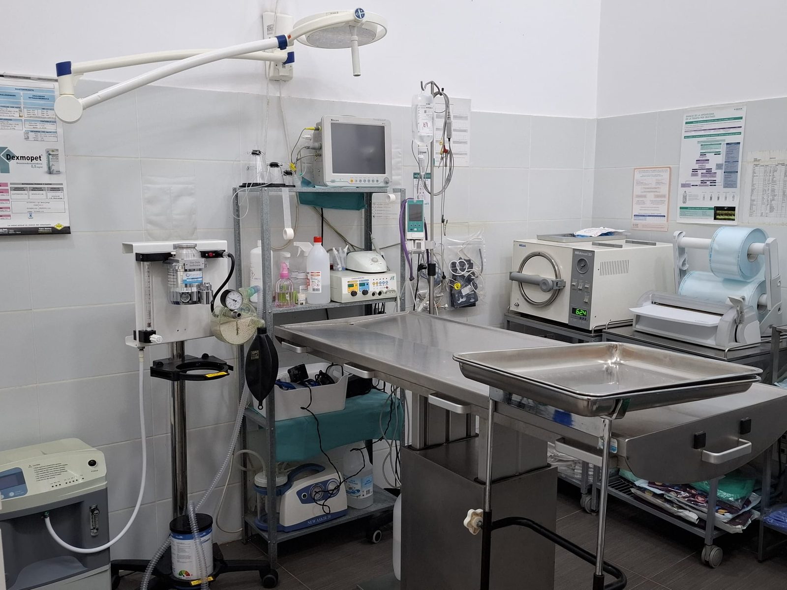 Quirófano de la clínica veterinaria Bau-Bau